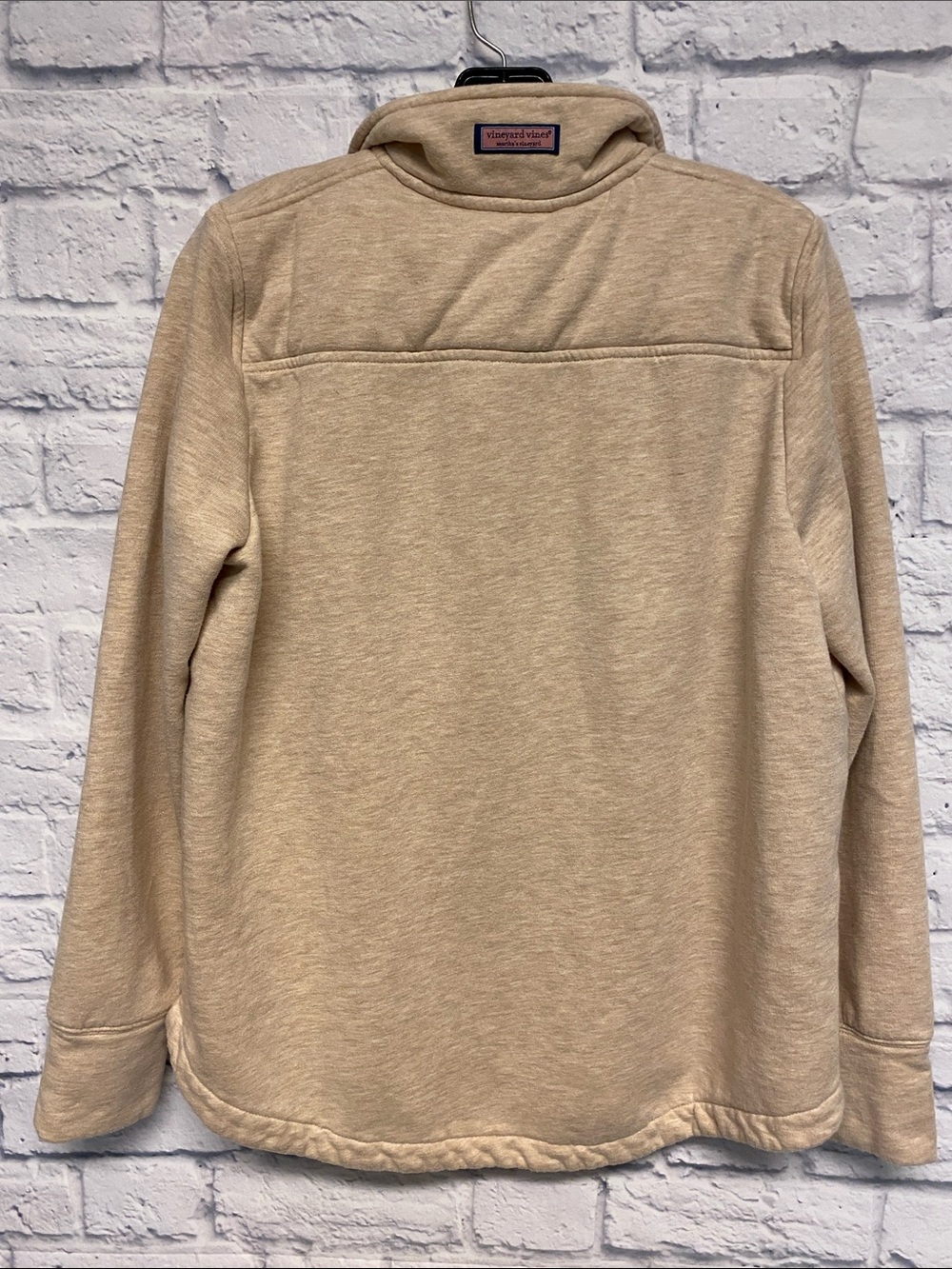 Vineyard Vines Martha’s Vineyard Sandstone Beige Half-Zip Pullover Size Medium - Picture 6 of 9